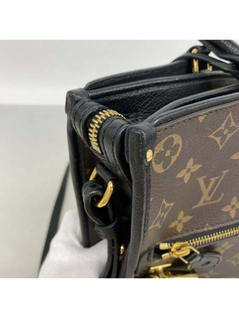 Louis Vuitton Tote Monogram Popincourt MM Noir 2-Way